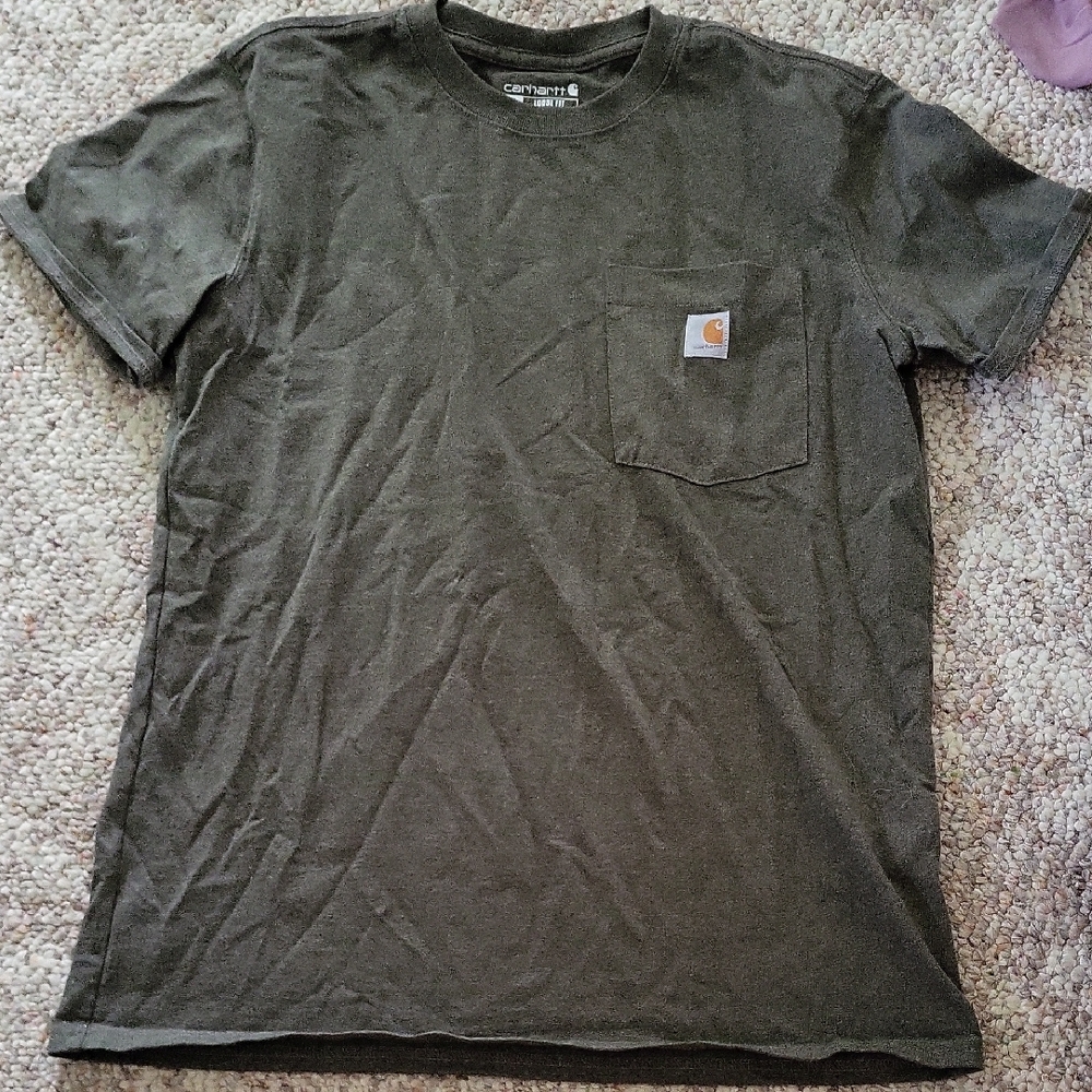 Carhartt Womens Dark Green Short Sleeve Tee